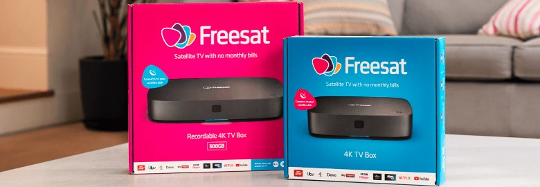 An image of two freesat boxes