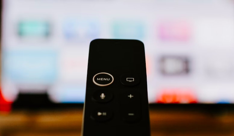 A close-up image of a tv remote